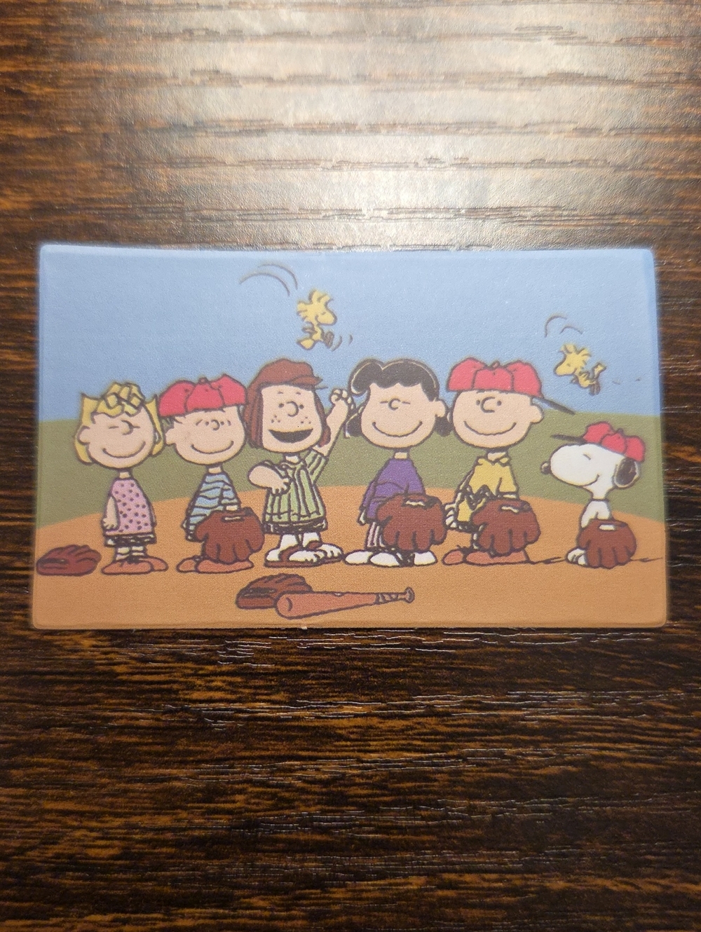Peanuts Kids Baseball Sticker - Blue, Brown, Red, Yellow